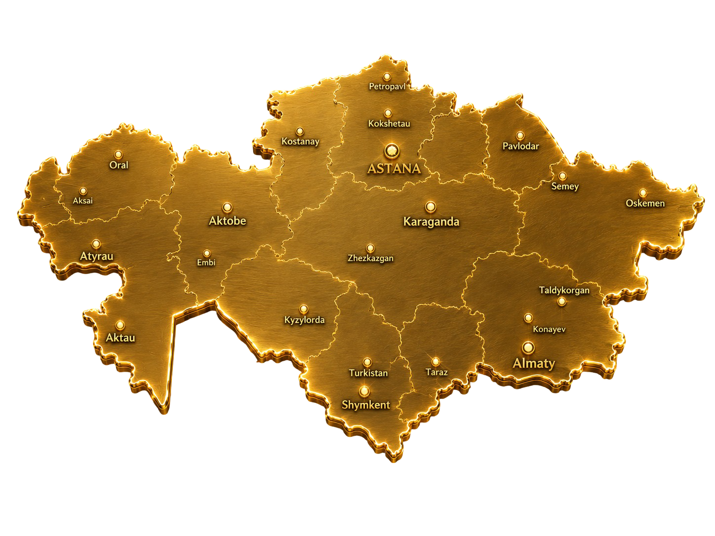 Kazakhstan map